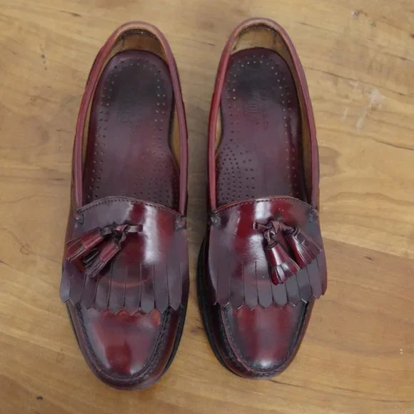 Men's Bass Weejuns Kiltie Tassel Leather Loafer Size 9D - Picture 7 of 9